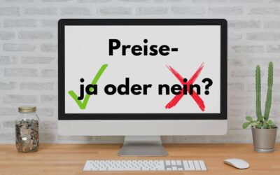 Preise auf der Website – ja oder nein?